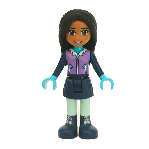 Amanda (Medium Lavender Ski Vest, Dark Blue Skirt)