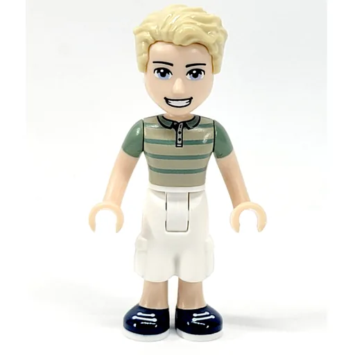 James (Tan Sweater, White Trousers)