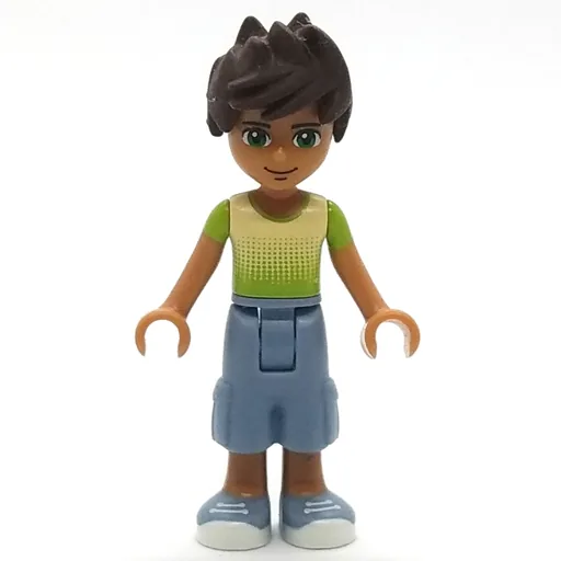Liam (Bright Green/Yellow Shirt, Sand Blue Trousers)