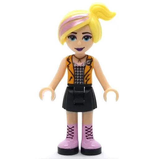 Chloe (Orange Vest, Black Skirt)