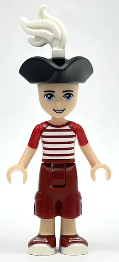 Zack (Red/White Shirt, Dark Red Trousers, Pirate Hat)