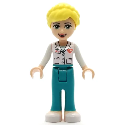 Dr. Maria (White Lab Coat, Dark Turquoise Trousers)