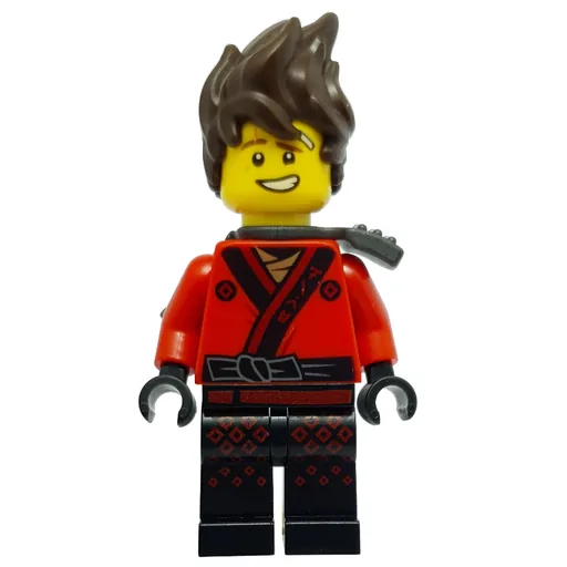 LEGO minifig Kai with Hair and Shoulder Armor (LEGO Ninjago Movie) (fig-002874)