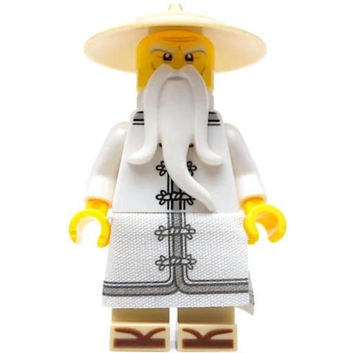 LEGO minifig Master Wu in White Robes (LEGO Ninjago Movie) (fig-002893)