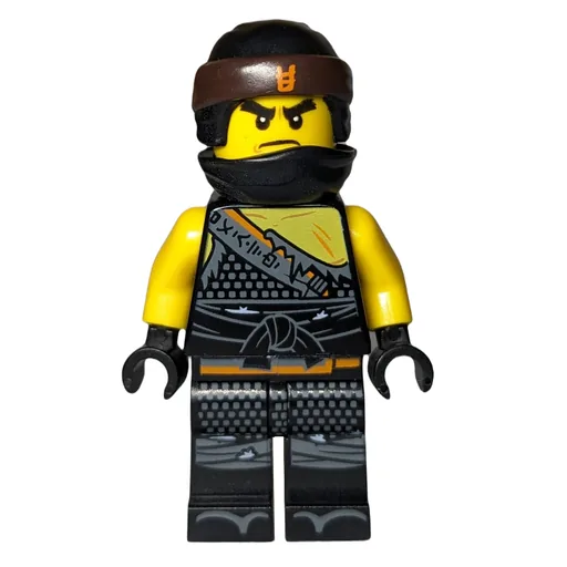 LEGO minifig Cole with Orange Asian Symbol on Head Wrap (Hunted) (fig-002908)