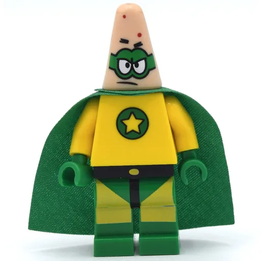 Patrick Star in Super Hero Outfit
