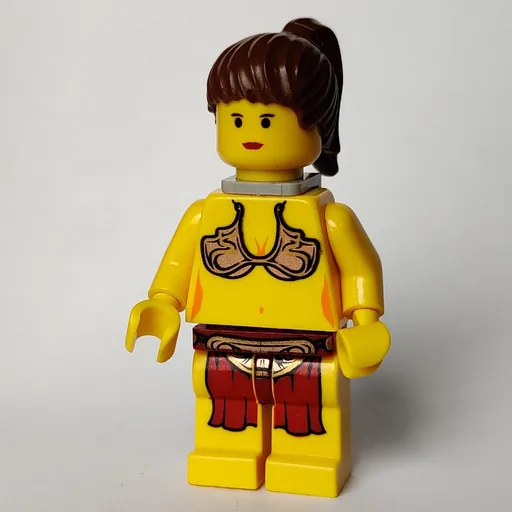 Princess Leia (Slave Outfit, Yellow Skin, Neck Bracket)