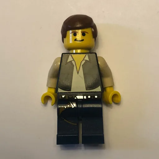 Han Solo (Black Vest, Yellow Skin, Dark Blue Legs)