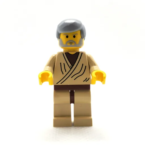 Obi-Wan Kenobi (Old, Yellow Skin, Light Bluish Gray Hair (3626b Head))