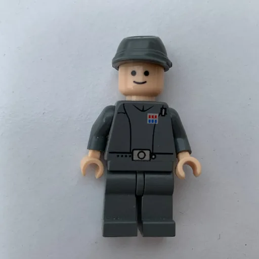 Imperial Officer / Captain / Commandant / Commander (Dark Bluish Gray Uniform, Cavalry Cap, Black Eyes)