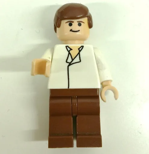 Han Solo (White Shirt, Reddish Brown Legs, Black Eyes)
