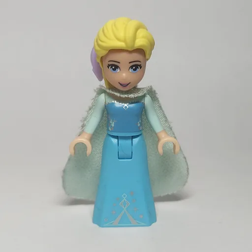 Elsa (Light Aqua Glitter Cape, Bow)