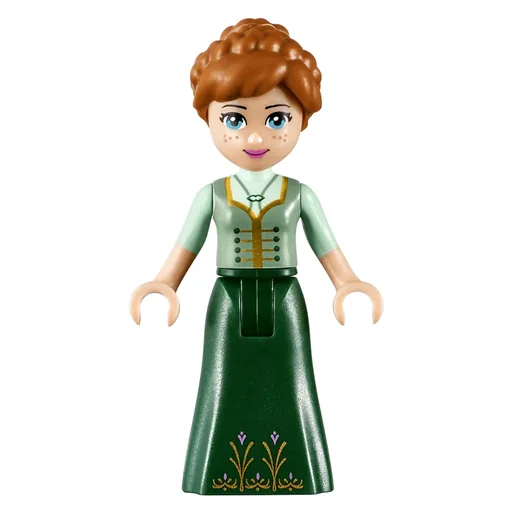 Anna (Sand Green and Dark Green Dress, Open Mouth)