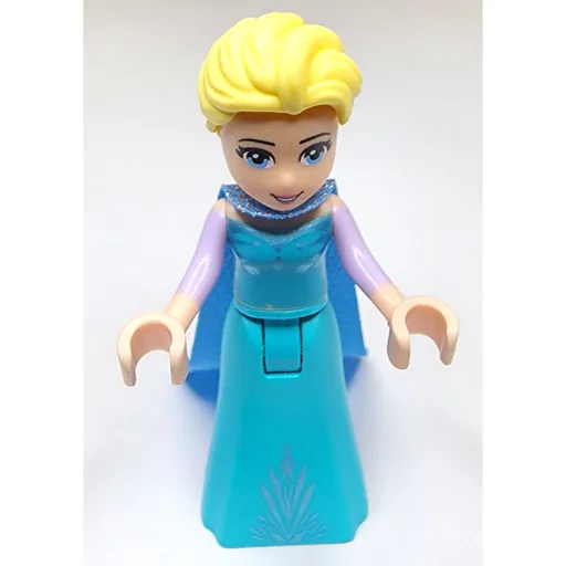 Elsa (Medium Azure Dress, Medium Blue Cape - Closed Mouth)