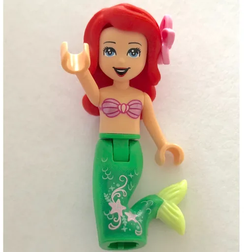 Ariel (Mermaid Form, Pink Top, Dark Green Scales on Tail)