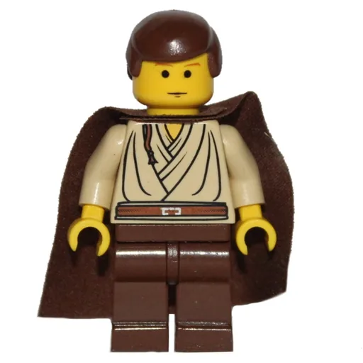 Obi-Wan Kenobi (Padawan, Yellow Skin, Brown Hair and Cape)