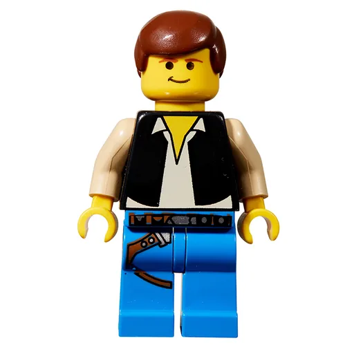 Han Solo (Black Vest, Yellow Skin, Blue Legs (3626b Head))