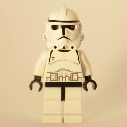 Clone Trooper (Phase II Armor, Plain Black Head, Neck Bracket)
