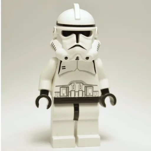 Clone Trooper (Phase II Armor, Plain Black Head, Black Mouth)