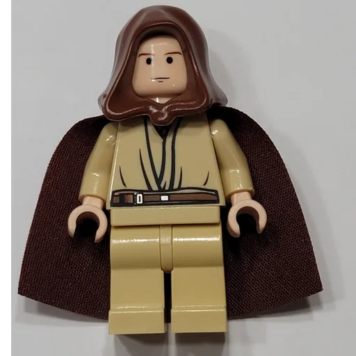Obi-Wan Kenobi (Padawan, Reddish Brown Hood and Cape, Black Eyes)