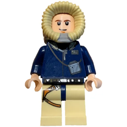 Han Solo (Hoth Outfit, Dark Blue Hood, White Pupils)