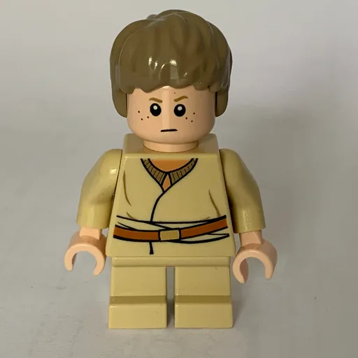 Anakin Skywalker (Child, Dark Tan Hair, White Pupils, Printed Goggles)