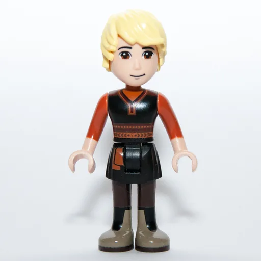 Kristoff (Black Vest, Dark Orange Shirt)