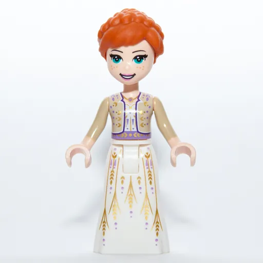 Anna (Tan Shirt, White Dress)