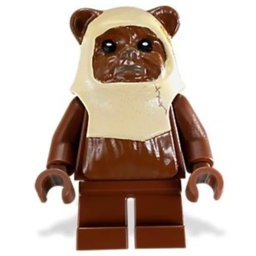 Paploo (Ewok, Tan Hood with Reddish Brown Face)