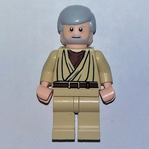 Obi-Wan Kenobi (Old, Tan Robes, Hair, White Pupils, Gray Beard, 3626bpr0638)