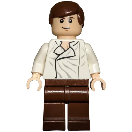 Han Solo (White Shirt, Reddish Brown Legs, Single Sided Head)