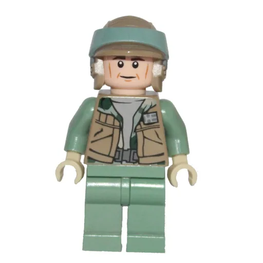 Rebel Trooper in Endor Uniform (Sand Green Legs, Dark Tan Vest, Cheek Lines)