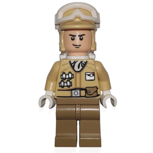 Rebel Trooper in Hoth Uniform (Tan Hat, Black Chin Line)