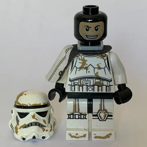 Sandtrooper Sergeant (White Pauldron, Neck Bracket, Printed Black Head)