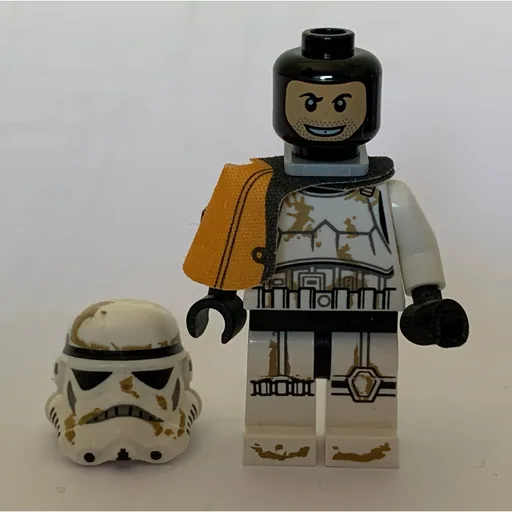 Sandtrooper Squad Leader / Captain (Orange Pauldron, Neck Bracket, Printed Black Head)
