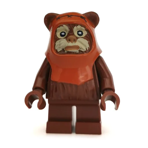 Wicket (Ewok, Dark Orange Hood, Tan Face)