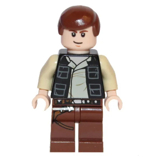 Han Solo (Black Vest, Reddish Brown Legs, White Pupils)