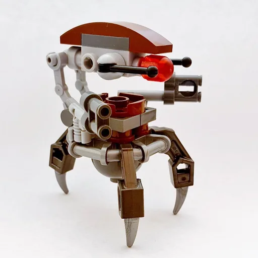 Droideka / Destroyer Droid (Reddish Brown Shell, Pearl Dark Gray Legs, No Back Armor)