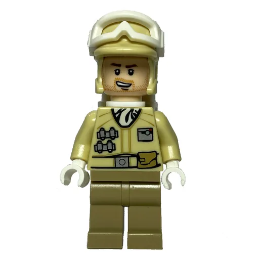 Rebel Trooper in Hoth Uniform (Tan Hat, Beard Stubble)