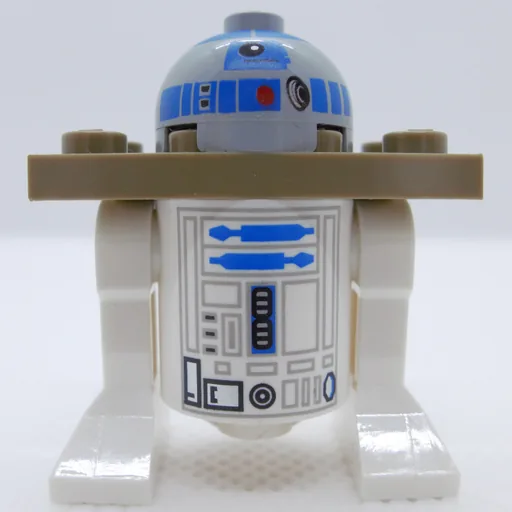 Astromech Droid (R2-D2, Light Bluish Gray Dome, Dark Tan Serving Tray)