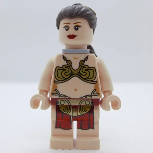 Princess Leia (Slave Outfit, White Pupils, Neck Bracket)