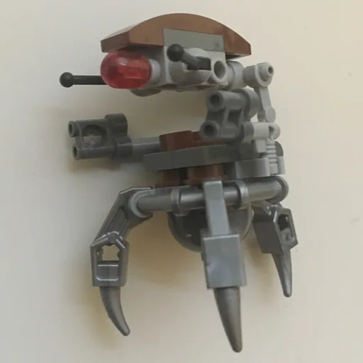 Droideka / Destroyer Droid (Reddish Brown Shell, Flat Silver Legs)