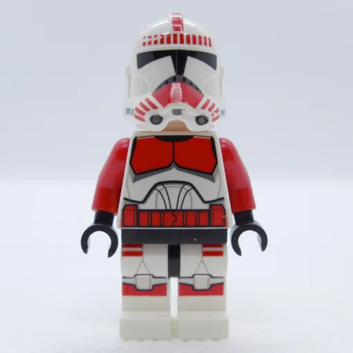 Clone Shock Trooper (Red Markings, Brown Eyes)