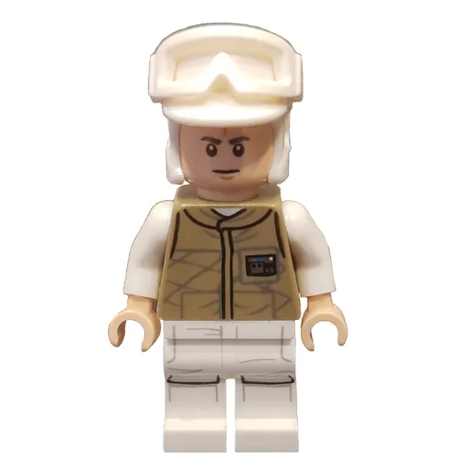 Rebel Trooper in Hoth Uniform (White Hat, Dark Tan Jacket)