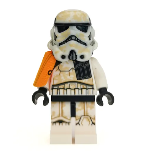 Sandtrooper Squad Leader / Captain (Orange Pauldron, Neck Bracket, Dual Molded Helmet, Open Mouth)