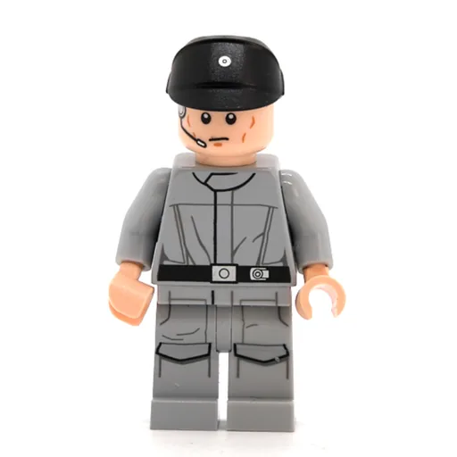 Imperial Crew (Light Bluish Gray Uniform, Black Cap, Closed Mouth)