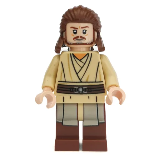 Qui-Gon Jinn (Printed Reddish Brown Legs, No Cape)