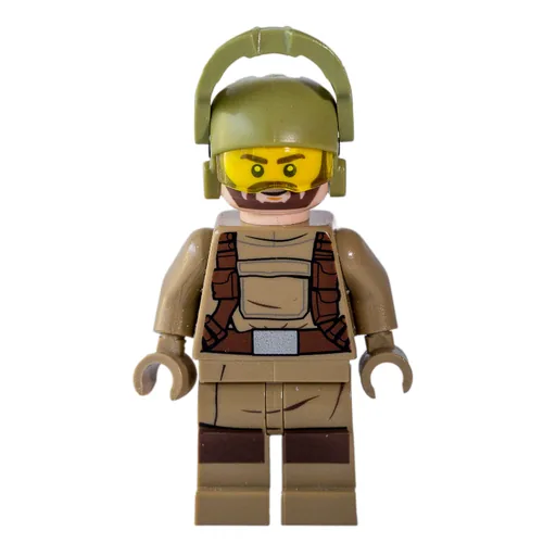 Resistance Soldier (Olive Green Helmet, Dark Tan Hoodie)