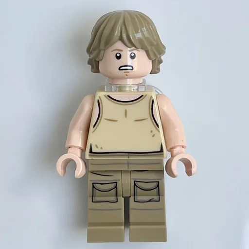 Luke Skywalker (Dagobah Outfit, Tan Tank Top with Neck Bracket)