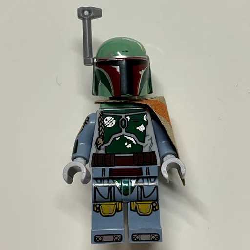 Boba Fett (Helmet, Jetpack Neckwear, Dark Tan Pauldron, Printed Arms, Stern)